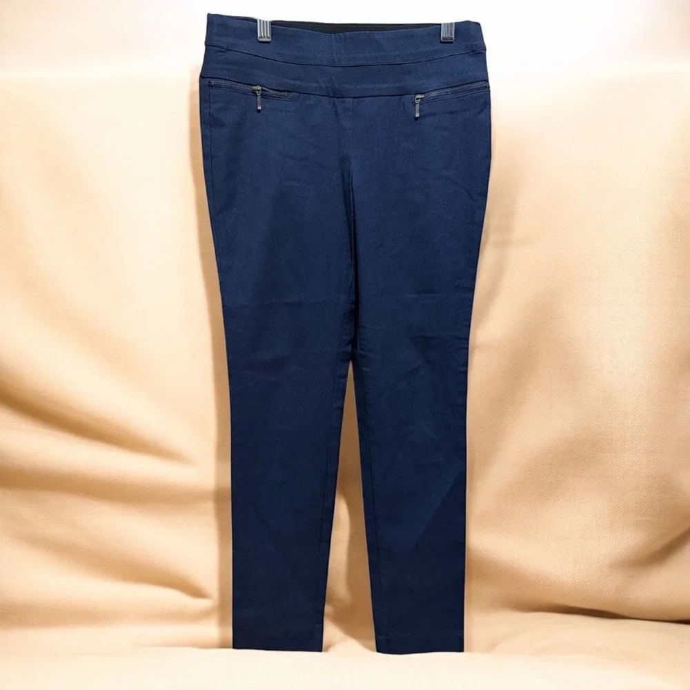 Candies Audrey Pullon Navy Blue Slim Fit Pants - Picture 1 of 11